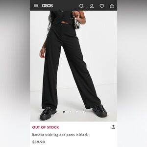 Bershka Wide Leg Dad Pants